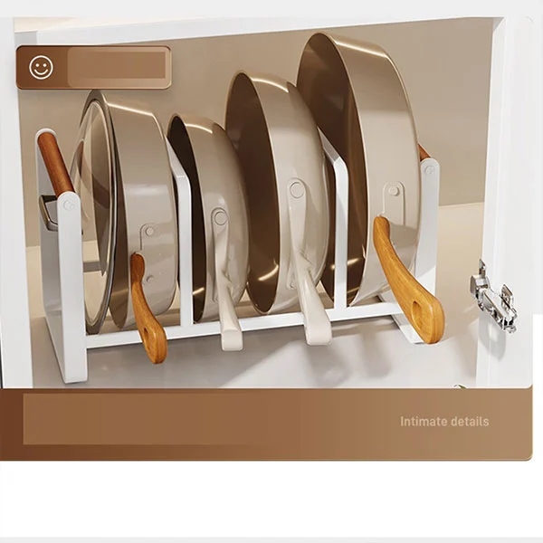 Metal Pot Lid Organizer Rack